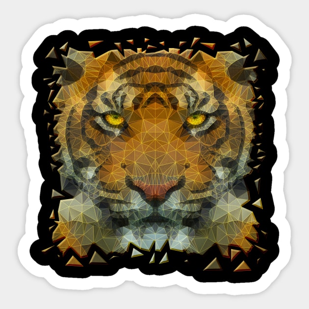 eyes of a tiger Sticker by Ancello